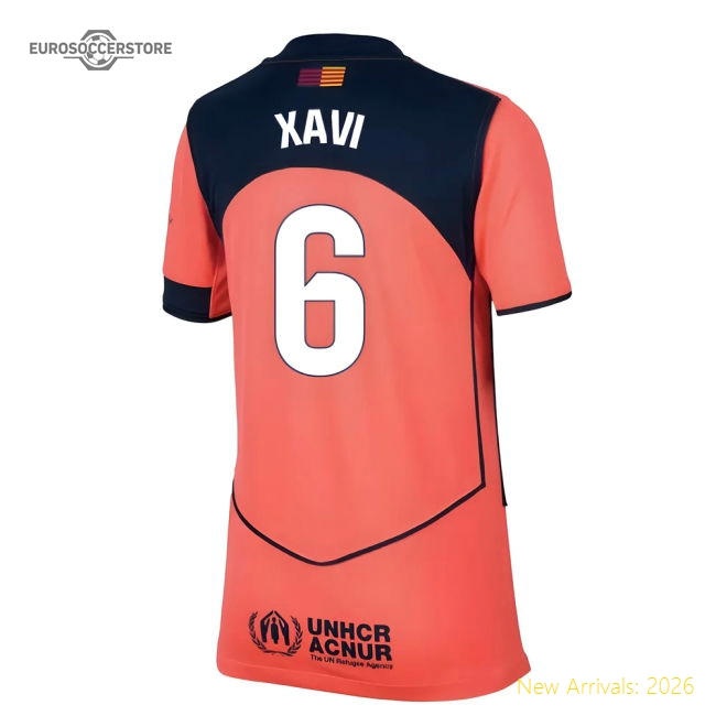2025-2026 Barcelona Third Shirt (Kids) (Xavi 6)-Football Jersey Hub