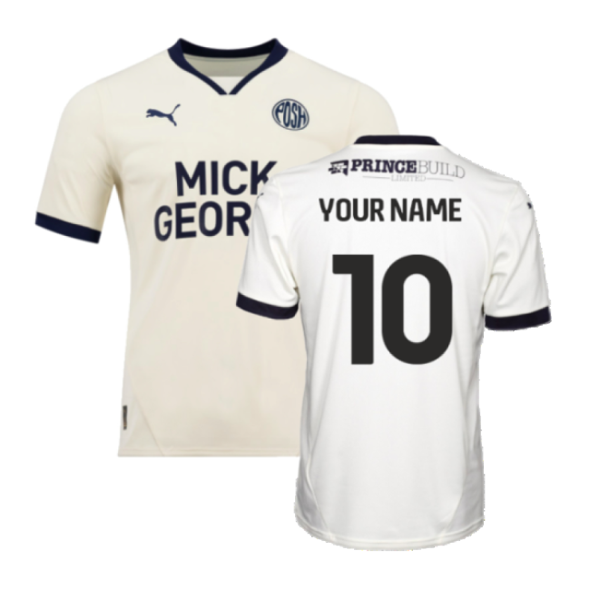 2024-2025 Peterborough United Away Shirt (Your Name)-Football Jersey Hub