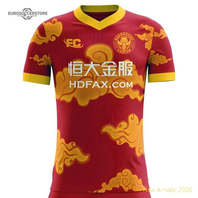 2018-2019 Guangzhou Evergrande Fans Culture Home Concept Shirt - Womens-Football Jersey Hub