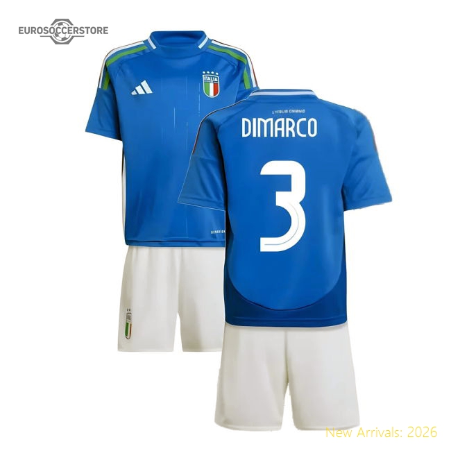 2024-2025 Italy Home Mini Kit (DIMARCO 3)-Football Jersey Hub