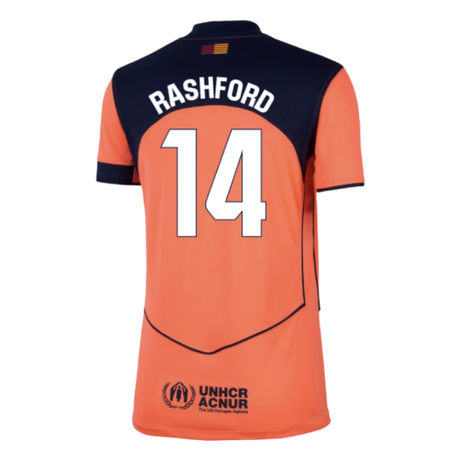 2025-2026 Barcelona Third Shirt (Womens) (Rashford 14)-Football Jersey Hub