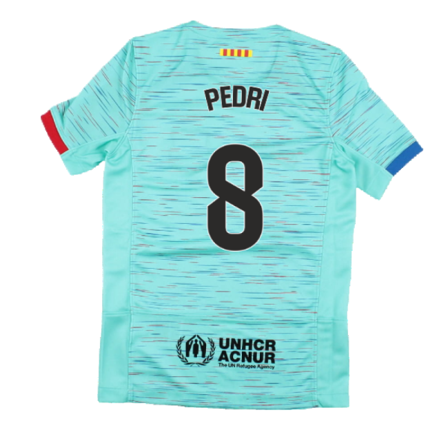 2023-2024 Barcelona Third Shirt (Kids) (Pedri 8)-Football Jersey Hub