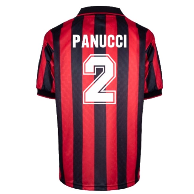 AC Milan 1996 Home Retro Shirt (Panucci 2)-Football Jersey Hub