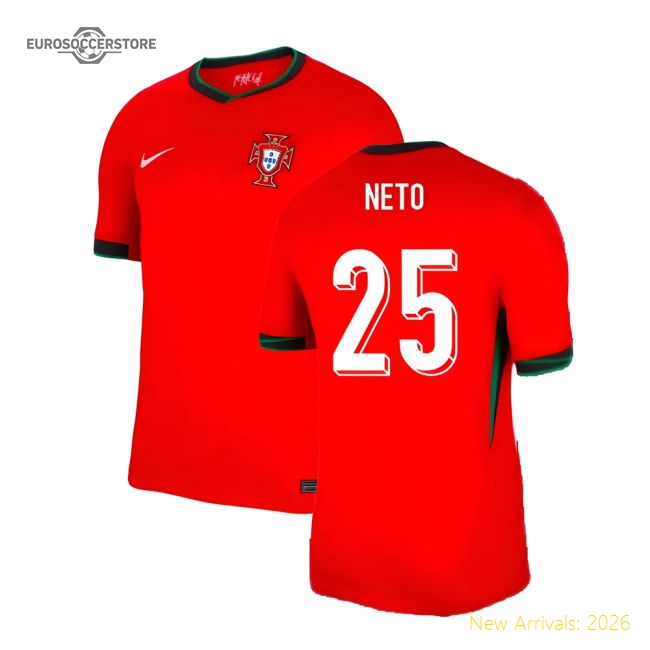 2024-2025 Portugal Home Shirt (Neto 25)-Football Jersey Hub
