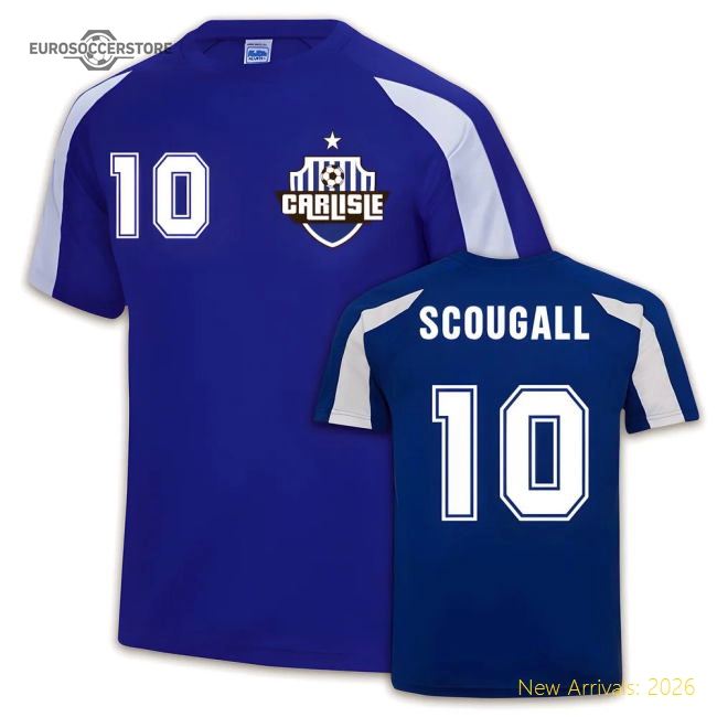 Stefan Scougall Carlisle Sports Training Jersey (Blue)-Football Jersey Hub