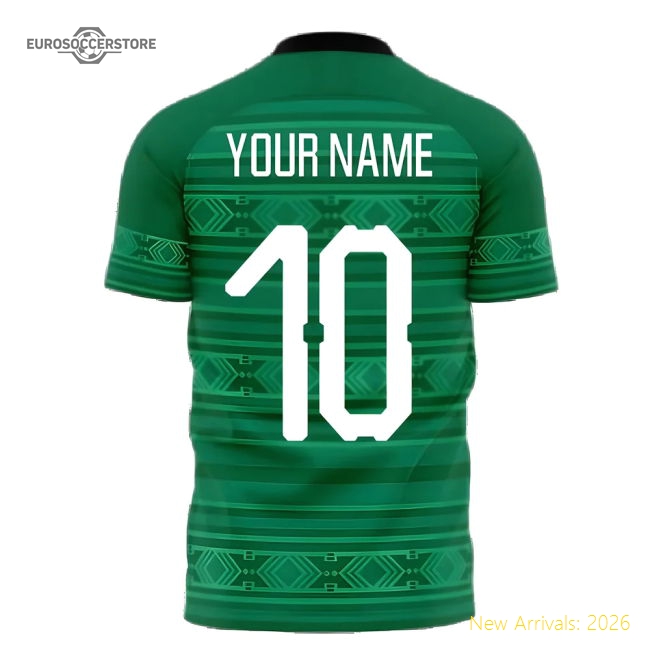 Nigeria 2020-2021 Home Concept Kit (Fans Culture) (Your Name)-Football Jersey Hub