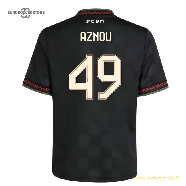 2025-2026 Bayern Munich Third Shirt (Kids) (Aznou 49)-Football Jersey Hub