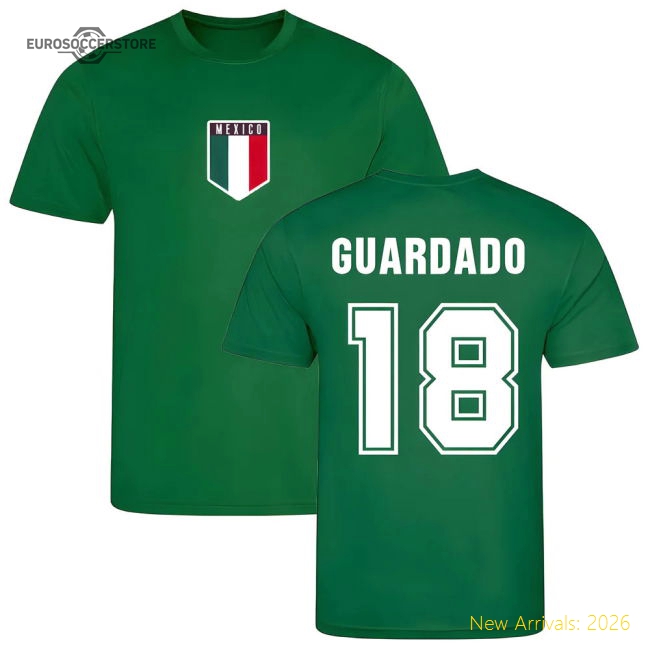 Guardado Mexico Training Jersey (Green)-Football Jersey Hub
