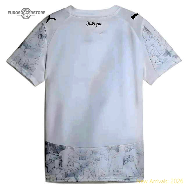 2025-2026 KIDSUPER x Manchester City CWC Away Shirt (White) - Kids-Football Jersey Hub