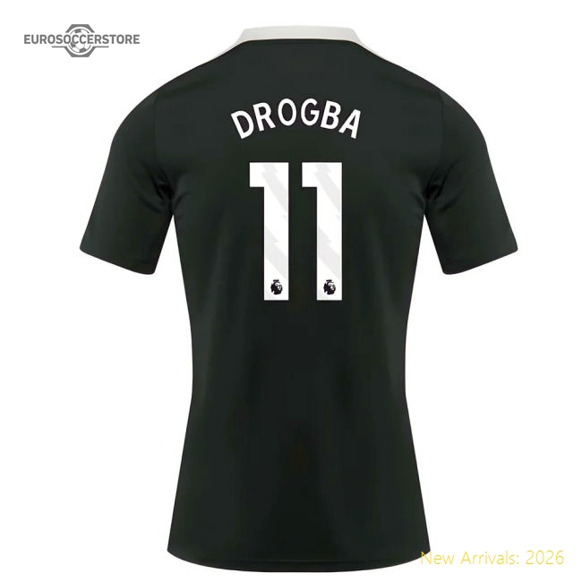 2025-2026 Chelsea Dri-Fit Strike Training Shirt (Green) (Drogba 11)-Football Jersey Hub