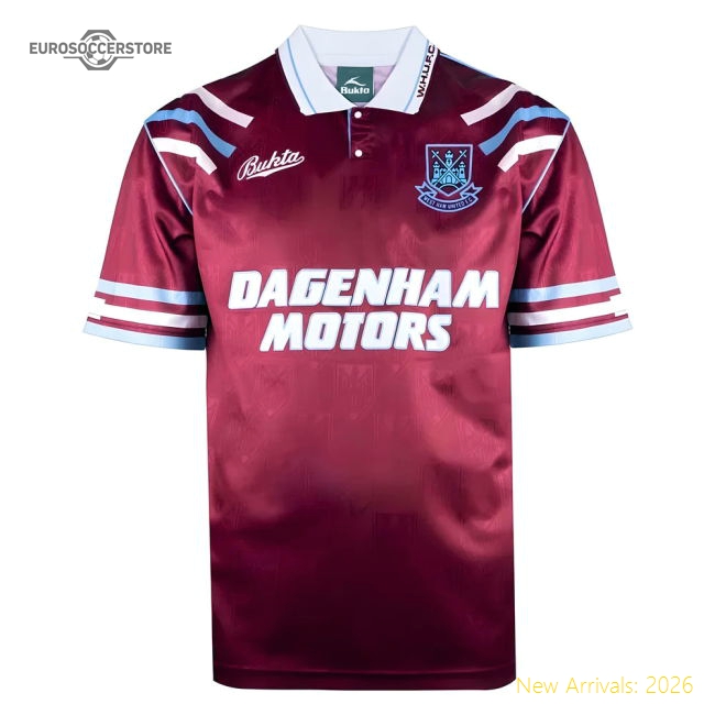 West Ham United 1992 Retro Football Shirt-Football Jersey Hub
