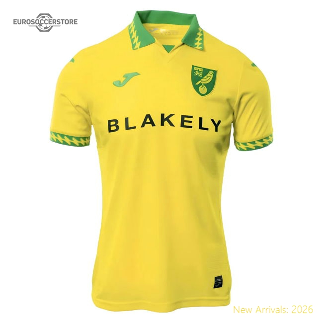 2025-2026 Norwich City Home Shirt-Football Jersey Hub