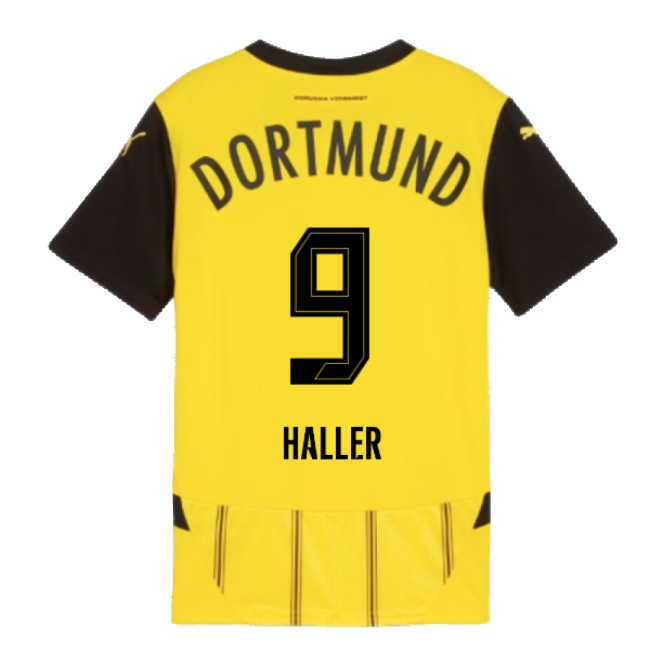 2024-2025 Borussia Dortmund Home Shirt (Kids) (Haller 9)-Football Jersey Hub