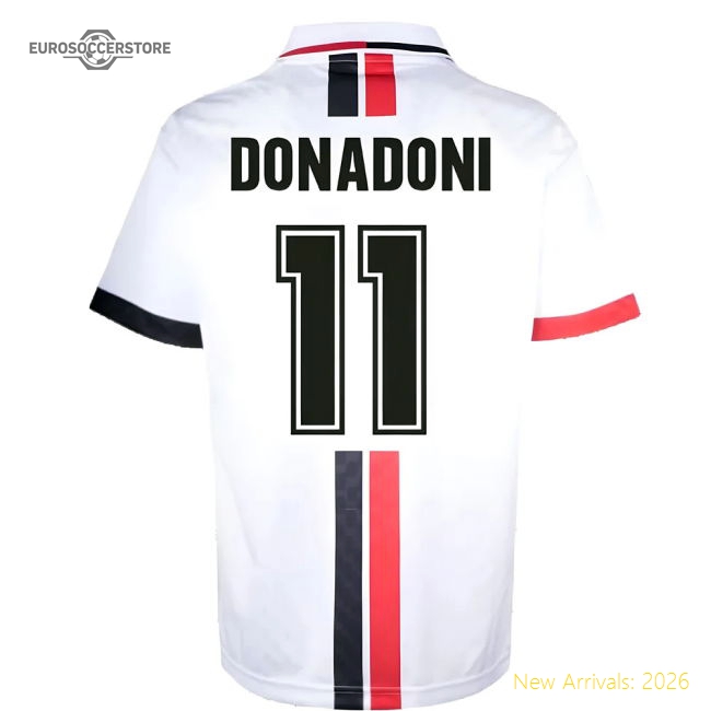 AC Milan 1996 Away Retro Shirt (Donadoni 11)-Football Jersey Hub