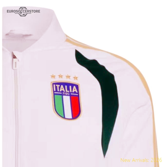 2026-2027 Italy Presentation Jacket (White)-Football Jersey Hub