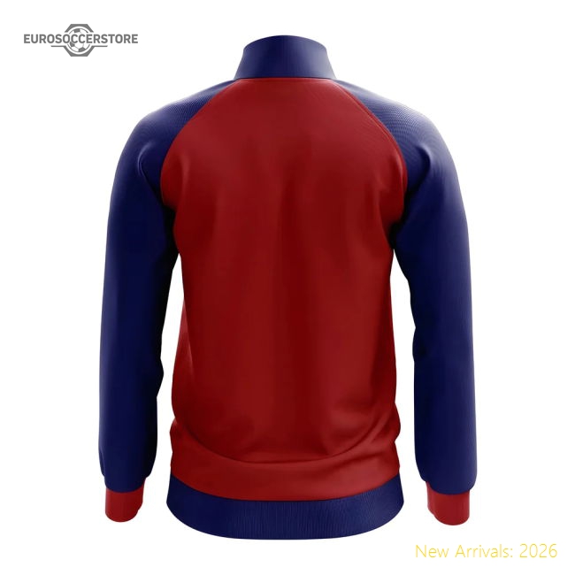 Romania Concept Football Track Jacket (Red) - Kids-Football Jersey Hub