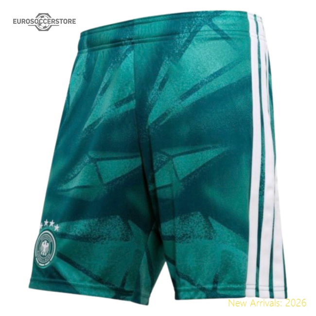 2026-2027 Germany Home Goalkeeper Shorts (Active Green)-Football Jersey Hub