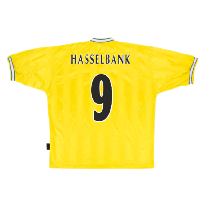 Leeds United 1997-99 Away Shirt (L) (Very Good) (Hasselbank 9)-Football Jersey Hub