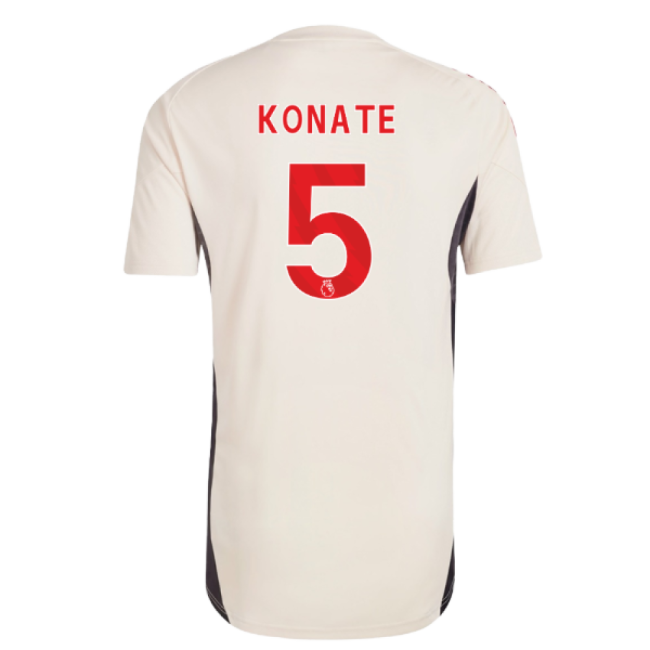 2025-2026 Liverpool Training Jersey (White) (Konate 5)-Football Jersey Hub