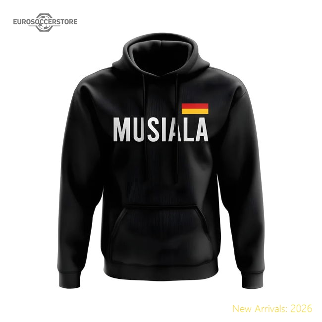 Jamal Musiala Germany Name Hoody (Black)-Football Jersey Hub