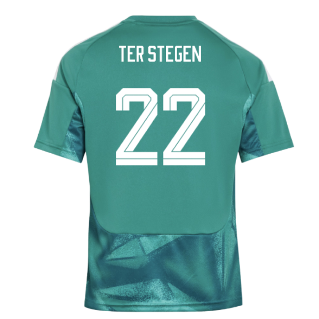2026-2027 Germany Home Goalkeeper Shirt (Active Green) - Kids (Ter Stegen 22)-Football Jersey Hub