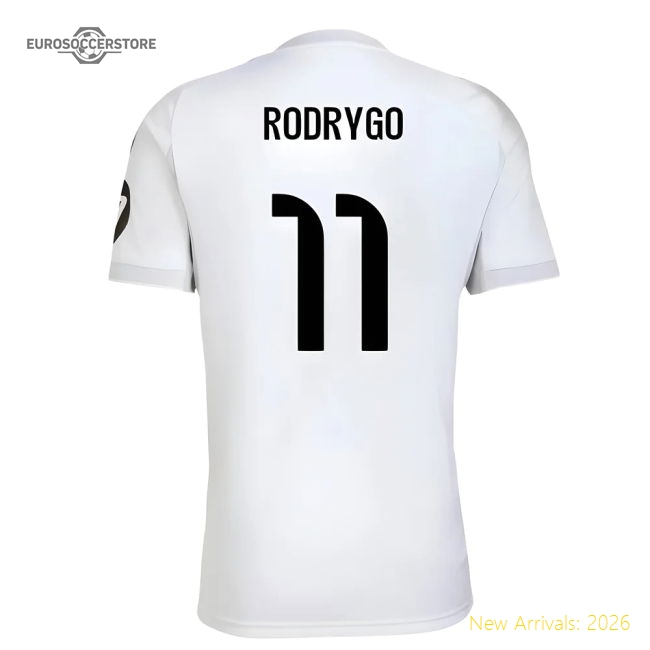 2025-2026 Real Madrid Home Shirt (Rodrygo 11)-Football Jersey Hub