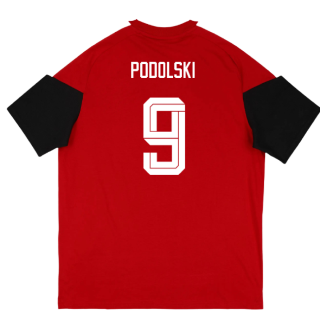 2026-2027 Germany Training Tee (Red) (Podolski 9)-Football Jersey Hub