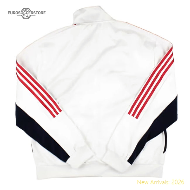 2024-2025 England House of Tiro Track Top (White)-Football Jersey Hub