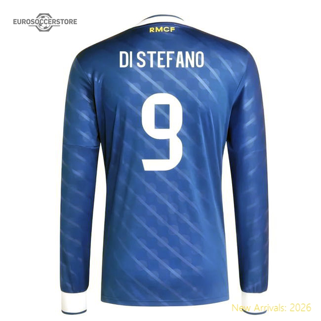 2025-2026 Real Madrid Long Sleeve Third Shirt (Di Stefano 9)-Football Jersey Hub