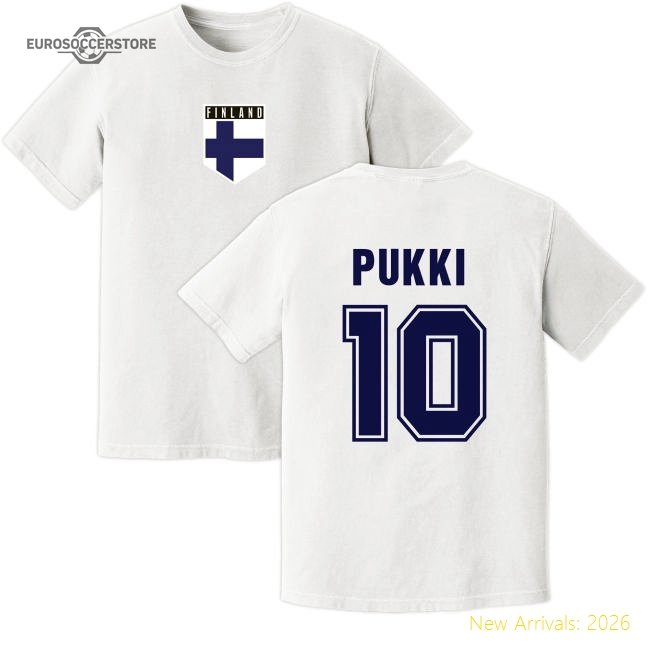 Pukki Finland Training Jersey (White)-Football Jersey Hub