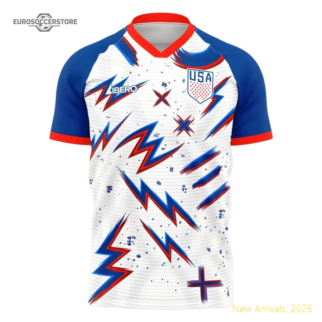 2025-2026 USA Pre-Match Concept Shirt Womens-Football Jersey Hub