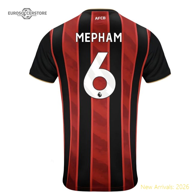 2025-2026 Bournemouth Home Shirt (Mepham 6)-Football Jersey Hub