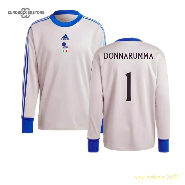 2023-2024 Italy Goalkeeper Icon Jersey (Grey) (Donnarumma 1)-Football Jersey Hub
