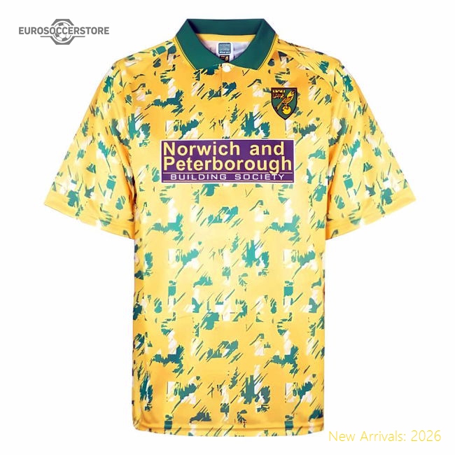 Norwich City 1993 Home Retro Shirt (SHERWOOD 4)-Football Jersey Hub