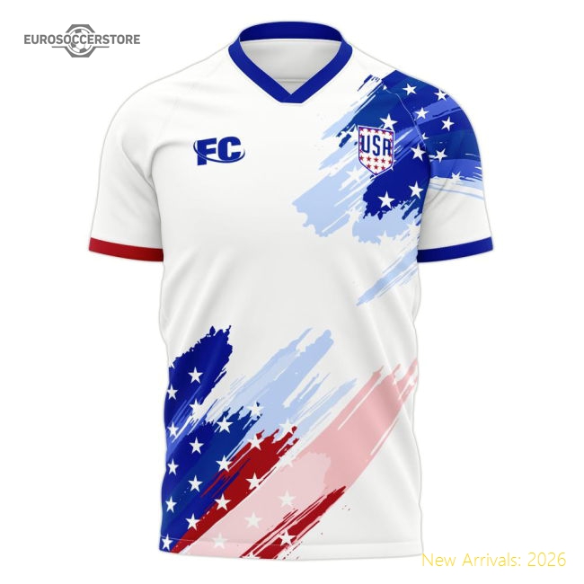 USA 2020-2021 Home Concept Kit (Fans Culture) (MCBRIDE 20)-Football Jersey Hub