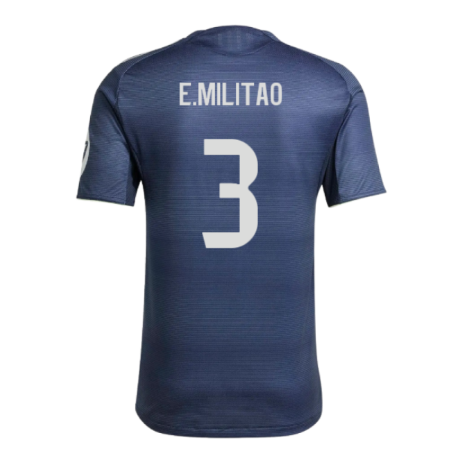 2025-2026 Real Madrid Authentic Away Shirt (E.Militao 3)-Football Jersey Hub