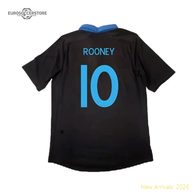 England 2011-12 Away Shirt ((Excellent) L) (ROONEY 10)-Football Jersey Hub