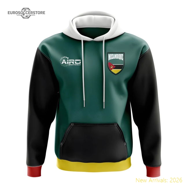Mozambique Concept Country Football Hoody (Green)-Football Jersey Hub