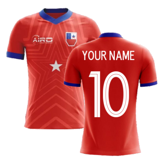 2025-2026 Chile Home Concept Football Shirt (Your Name)-Football Jersey Hub