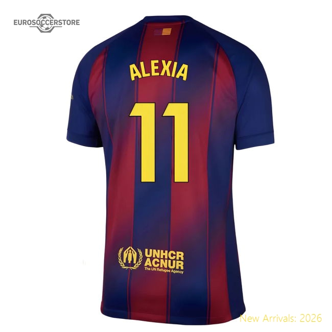 2025-2026 Barcelona Home Shirt (Alexia 11)-Football Jersey Hub