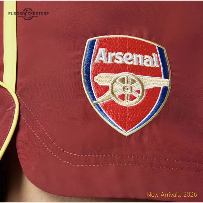 2024-2025 Arsenal UBP Shorts (Noble Maroon)-Football Jersey Hub