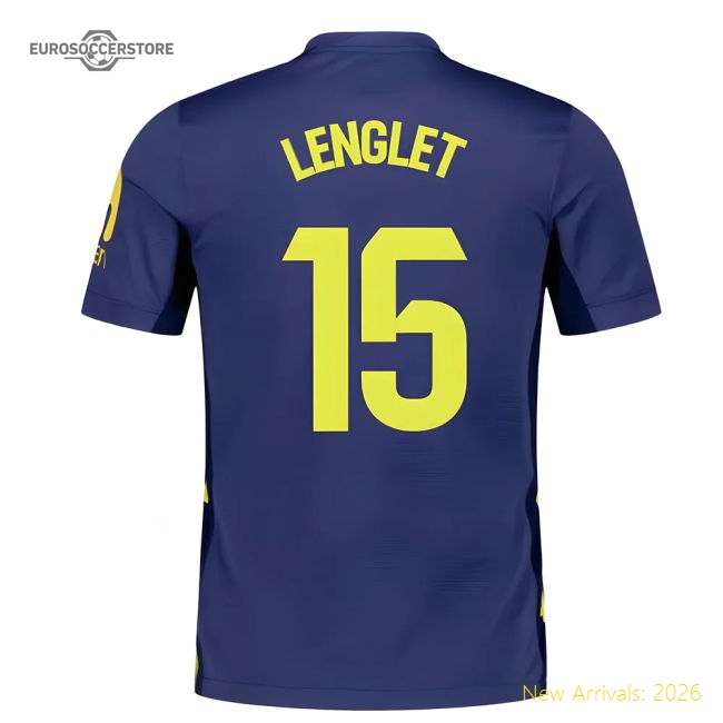 2025-2026 Atletico Madrid Away Shirt (Lenglet 15)-Football Jersey Hub