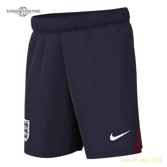 2024-2025 England Dri-Fit Strike Shorts - Kids (Navy)-Football Jersey Hub
