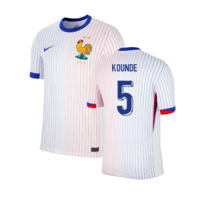 2024-2025 France Away Shirt (Kounde 5)-Football Jersey Hub