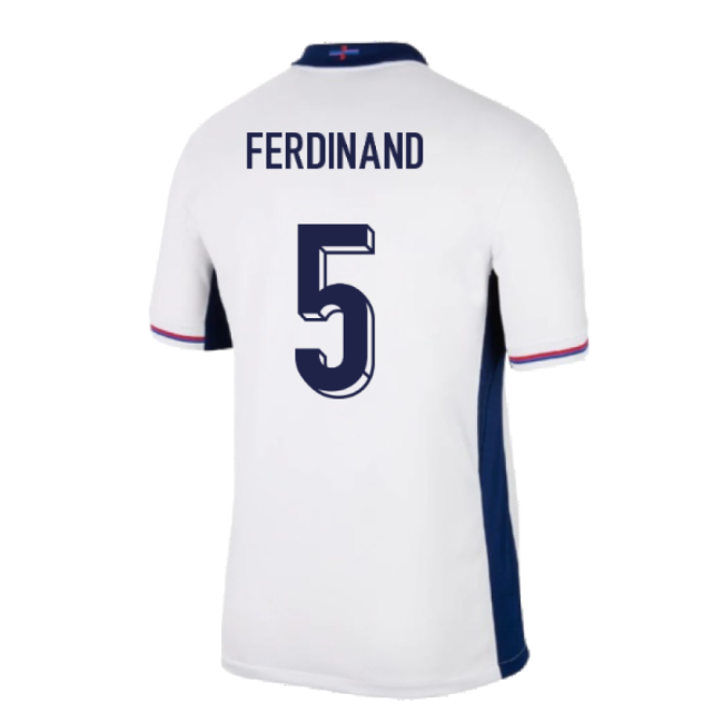 2024-2025 England Home Shirt (Ferdinand 5)-Football Jersey Hub