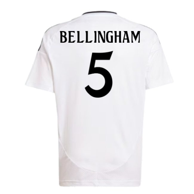 2024-2025 Real Madrid Home Shirt (Kids) (Bellingham 5)-Football Jersey Hub