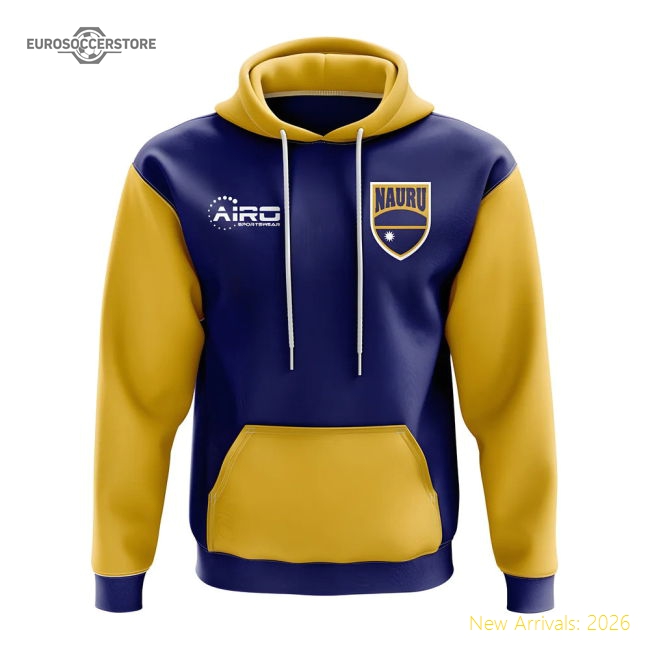 Nauru Concept Country Football Hoody (Blue)-Football Jersey Hub