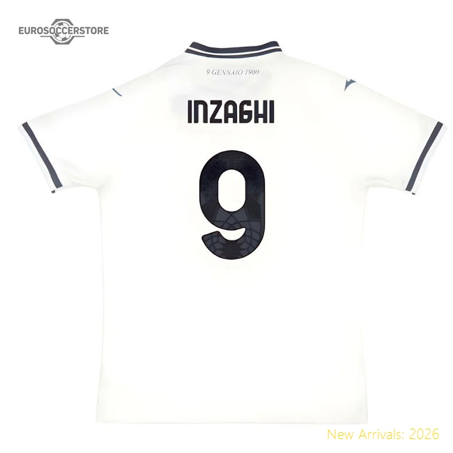2025-2026 Lazio Away Shirt (Inzaghi 9)-Football Jersey Hub