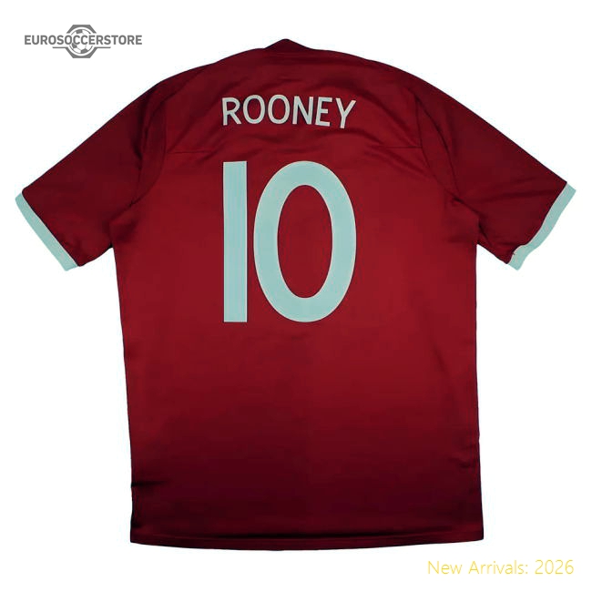 England 2010-11 Away Shirt (XL) Rooney #10 (Good)-Football Jersey Hub