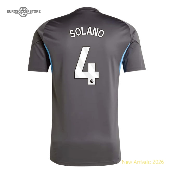 2025-2026 Newcastle Training Shirt (Grey) (Solano 4)-Football Jersey Hub